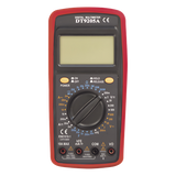 DT9205A - Multímetro Digital / 600 V CC/CA CAT II / 1999 Recuentos / LCD 67 x 42 mm / Corriente 10 A / Resistencia 200 MΩ / HFE Transistores