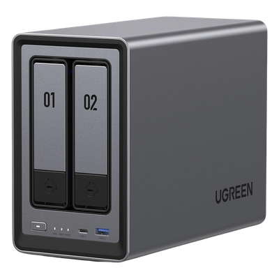 25242 - Ugreen NASync DXP2800 NAS Compacto Intel® N N100 8 GB DDR5 UGOS Pro Negro