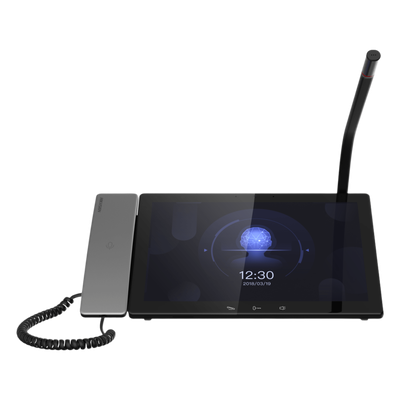 DS-PEA4H-20 - Estación Maestra IP / Cámara 2 Megapixel / Pantalla Táctil 10.1" / Conectividad 1000 Mbps / PoE / 128 Estaciones de Pánico