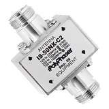 IS-50NX-C2 - Protector Coaxial RF / 125-1000 MHz / 50 Ω / Conectores N Hembra / Ceja Lateral / 50 kA