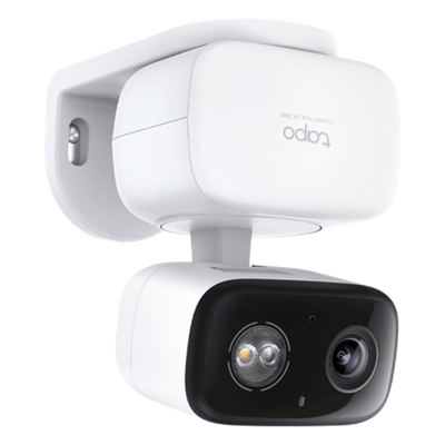TAPO-C216 - Cámara IP PTZ Wi-Fi / 3 Megapixel 2K (2304x1296) / Visión Nocturna Color con Spotlights / Detección AI con Seguimiento Automático / IP65 / Audio Bidireccional con Sirena 99 dB / Almacenamiento Local hasta 512 GB