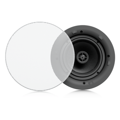 UACC-IN-CEILING-SPEAKER - Altavoz Empotrable de Techo / Woofer 6.5" / Tweeter 1" Pivote ±15° / 130W / 8 Ohms / Cobertura Simétrica Axial 90° / NDAA Compliant