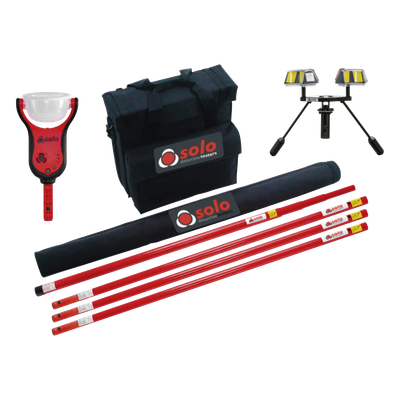 SOLO-900 - Kit de Pruebas de Detectores de Humo / Dispensador Electrónico Integrado / 3 Extensiones Telescópicas / 9.1m (30 pies) / Peso 2.3 kg