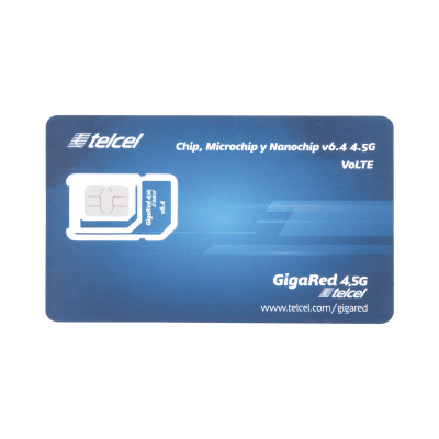 SIM2GBTELCEL - SIM de Datos M2M / 2 GB Mensuales / 1 Año de Servicio / 3G/4G / Roaming EUA y Canadá