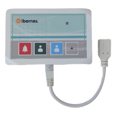 NX8809 - Terminal de Cama Inalámbrico / IP54 / ABS Antibacteriano / RF 433MHz / POCSAG / 400 m (1,312 pies) Alcance / Alimentación 2xAAA