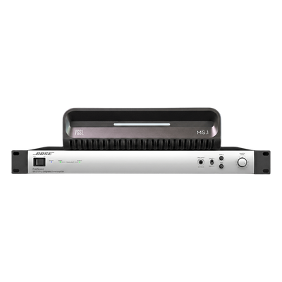 MS1/2120LZ - Kit Amplificador de Zona y Streamer de Audio / PoE + USB-C / HDMI eARC + Óptica + RCA / Bluetooth LE Audio / WiFi / AirPlay2 + GoogleCast + SpotifyConnect / 2 Canales 120W / 4.1 x 13.7 x 12.6 pulgadas