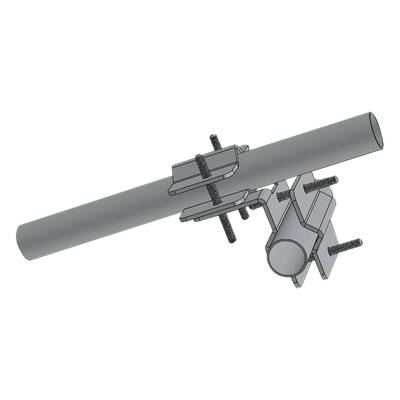 SMMK5 - Herraje Adaptador Cruzado / Unión Perpendicular / Acero A-36 Galvanizado / Tubos 7/8" a 2"