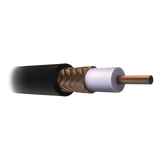 JV44 - Cable Coaxial RG11/U, 305 Metros (1000 Pies), Bobina de 305 Metros (1000 Pies) Color Negro, AWG 14 Aislamiento Espumado, Blindaje de Aluminio al 60%, Aplicación Intemperie para Video Vigilancia