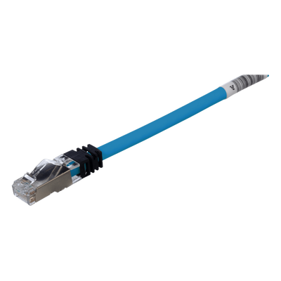 STP6X0.5MBU - Patch Cord Cat6A / Blindado S/FTP / CM/LSZH / 0.5 m (1.64 ft) / Azul
