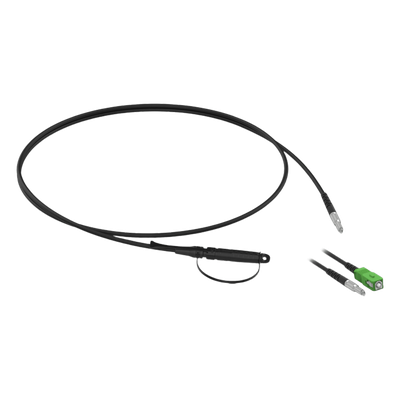 FITODC-MH1A-HSA1-100 - Cable Drop Preconectorizado / SC/APC / Fibra G.657.B3 / 3 mm / 100 m (328.1 ft) / -40°C a +75°C / 500 N