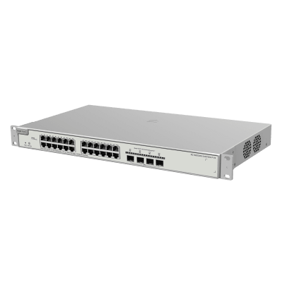 RG-NBS3200-24GT4XS-P-V2 - Switch Administrable PoE+ / 24 Puertos Gigabit / 4 SFP+ 10 Gb / Capacidad 128 Gbps / 370 W PoE / Gestión Cloud