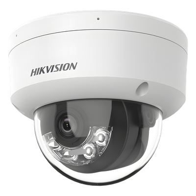 DS-2CD1163G2-LIUF - Cámara Domo IP / 6 Megapixel / Dual Light 30 m (98.4 ft) / Lente 2.8 mm / 105° / Audio Integrado / IK08 / IP67 / PoE