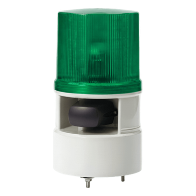 S125DML-WS-012024-G - Luz de Advertencia LED / Sirena 105 dB / 5 Tonos / 4 Modos Destello / 12-24 VCD / Verde