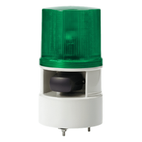 S125DML-WS-012024-G - Luz de Advertencia LED / Sirena 105 dB / 5 Tonos / 4 Modos Destello / 12-24 VCD / Verde