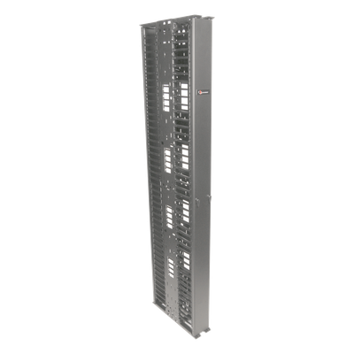 VCM-6D - Organizador Vertical Doble / 45UR / Acero 16AWG / 6in (152mm) Ancho / 2149 Cables 0.13in
