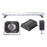 X75RBASKITF - Kit de Equipamiento para Seguridad Pública / Barra LED 132 Hyperlux / Sirena 100W Mono-mando / Bocina 8 Ohms / Control de Tráfico Ámbar / 45 Patrones de Destello