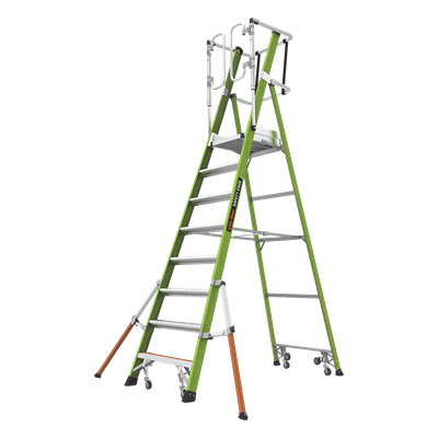 CAGE-FIX-8FT - Escalera Fija / Fibra de Vidrio / 8' (2.4m) / Jaula de Seguridad / 300 lbs