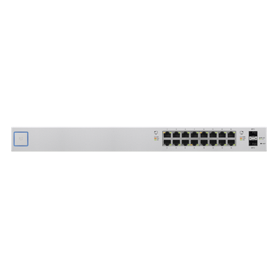 US-16-150W - Switch UniFi administrable de 18 puertos (16 Gibabit PoE+ 802.3at/af y pasivo 24V + 2 SFP) 150 Watts
