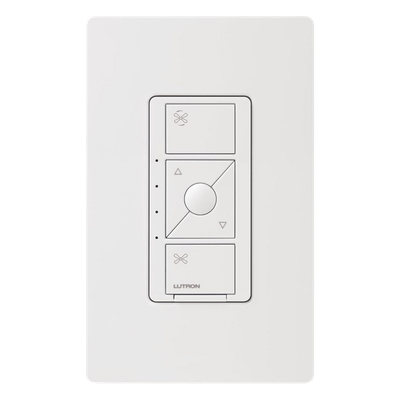 PDFSQNWH - Control de Velocidad de Pared / 1.5 A / 120 V / Unipolar / Neutro Requerido / Velocidad Favorita / Blanco