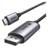 25839 - Ugreen 25839 adaptador de cable de vídeo 3 m USB Tipo C DisplayPort Negro, Gris