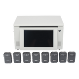 XMRA8R3KIT - Kit Estación de Descarga para Bodycam / 8 Unidades / Pantalla Táctil 12 Pulgadas / Almacenamiento 36 TB / Ethernet FTP / 4G / 4K UHD
