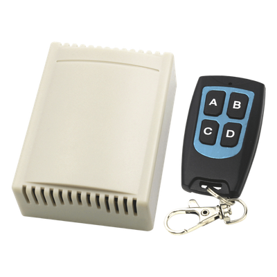 ACCESS8074P - Receptor de 4 Canales / 433.92 MHz / 40 Transmisores / 12VDC / Alcance 30 m / 81x38x22 mm (3.2x1.5x0.9 in)