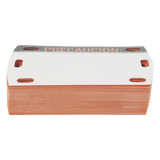 LP-EAL - Etiqueta Autolaminada / 90 x 50 mm / 3.54 x 1.97 in / Vinilo Rígido / Interior-Exterior / Paquete 25 pzas / Negro-Naranja