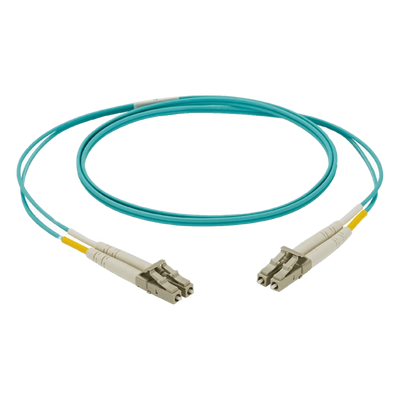 NKFPZ22LLLSM002 - Jumper de Fibra Óptica / Multimodo OM4 50/125 / LC-LC Duplex / LSZH / 2 m (6.56 ft) / Color Aqua
