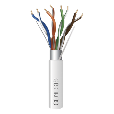 5388-1001 - Cable Cat5e / 24 AWG / Blindado con Lámina y Drenaje / Plenum CMP / 305 m (1000 pies) / Blanco