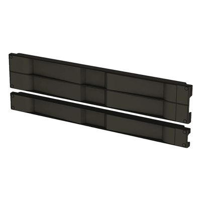 D19BPT2RU - Tapa Ciega para Rack / 19" / 2 UR / Instalación a Presión / Plástico UL / Negro Mate