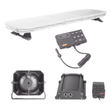 X67RBAKIT2 - Kit de Señalización para Seguridad Pública / Barra LED 88 LEDs / Sirena 100W / Control de Tráfico Ámbar / IP65 / 45 Patrones de Destello