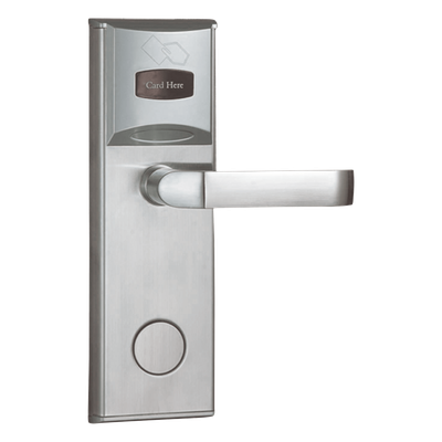LOCKPRO-1HD - Cerradura Electrónica para Hotel / MIFARE® 13.56 MHz / 5 Pestillos / Acero Inoxidable / 224 Eventos / Apertura de Emergencia / Puerta Derecha / 35-55 mm