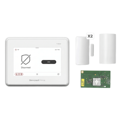 PROA7FAWPM - Kit de Alarma / Panel Táctil 7 Pulgadas / 250 Zonas / WiFi y Z-Wave Plus / PIR 12 x 17 m (39.4 x 55.8 ft) / 2 Contactos Magnéticos / Sirena 85 dB