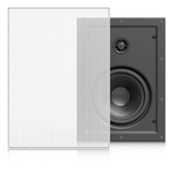 UACC-IN-WALL-SPEAKER - Altavoz Empotrable de Pared / Woofer 6.5" / Tweeter 1" Pivote ±15° / 130W 8 Ohms / Cobertura Simétrica Axial 90° / NDAA Compliant
