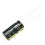 1000M0016V - Capacitor Electrolítico de Aluminio, Radial de 1000 µFd, 16 Vcc, 105 °C, 10 x 15 mm.