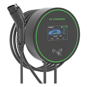 S01US48A - Estación de Carga EV / 11.5 kW / 48 A / Conector Tipo 1 (SAE J1772) / 220-250 V Monofásico / Pantalla LCD 4.3 in (10.9 cm) / Cable TPU 5 m (16.4 ft) / IP65 / RFID / APP Móvil