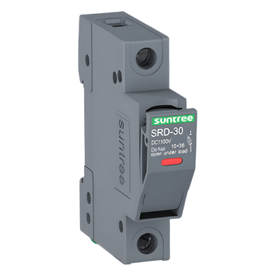 SRD-30 - Porta Fusible DC / 1000V / 1 Polo / Riel DIN 35 mm / 30 kA / 1-30 A / IP20