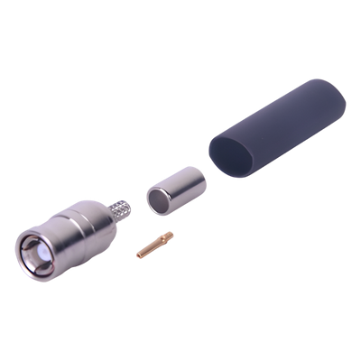 RSB-4000-B-03 - Conector Coaxial SMB Macho / Anillo Plegable / Contacto Hembra / Cables RG-174/U, 8216 / Cuerpo Niquelado / Aislante Teflón