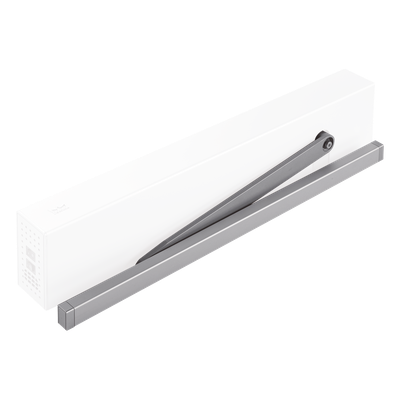 DK367801A - Brazo de empuje / Puertas hasta 1100 mm (3.6 ft) / Mecanismos ED100 y ED250 / Diseño reforzado
