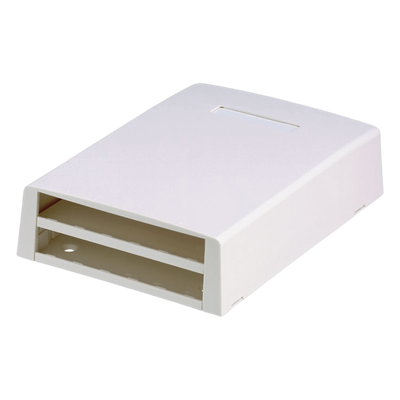 CBXF12WH-AY - Caja de Montaje en Superficie / 12 Puertos Mini-Com / Almacenamiento 24 m (78.7 ft) Fibra / ABS RoHS / 120 x 46.1 x 170.1 mm