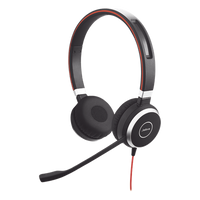 EVOLVE-40-DUO-MS - Diadema / Auricular Jabra Evolve 40 Duo / USB y 3.5mm / Cancelación de Ruido Pasiva / Indicador de Ocupado (6399-823-109)