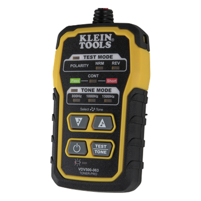 VDV500063 - Generador de Tono / 5 Cadencias / RJ11-RJ45 / Prueba Continuidad y Polaridad / ABN en Ángulo