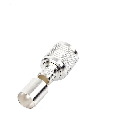 RFU-507-ST - Conector UHF Macho / Anillo Plegable / Bronce Plateado / Teflón / RG-8, RG-213/U, BELDEN 8237, 8267
