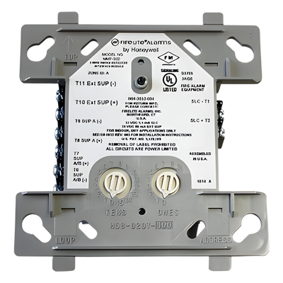 MMF-302 - Módulo de Interfaz Direccionable / Monitoreo Detectores de Humo 2 Hilos / Circuito IDC Clase A/B / Alimentación 24 VCC / Compatible SLC Fire-Lite