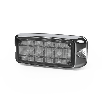 CD4080RB - Luz de Advertencia LED / 5x2" / 10 LED / Rojo/Azul / 12-24 VDC / Montaje en Superficie / IP Exterior