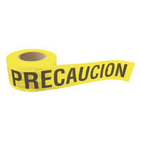 SYS-137297 - Cinta de Barricada / 100 m (328.1 ft) / Ancho 76 mm / Polipropileno Resistente a la Intemperie / Señalización PRECAUCIÓN / Espesor 0.4 mm