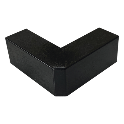 TMK-1720-EE-N - Esquinero Exterior / PVC Autoxtinguible / Negro / Para Canaleta TMK-1720-N-CC