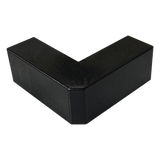 TMK-1720-EE-N - Esquinero Exterior / PVC Autoxtinguible / Negro / Para Canaleta TMK-1720-N-CC