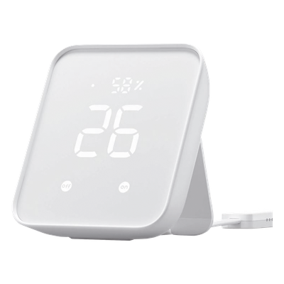 SWITCHBOTHUB2 - Controlador Hub IoT / IR Universal / Wi-Fi y Bluetooth / Alcance 120 m (393.7 ft) / Sensor Temp/Humedad / Matter Ready