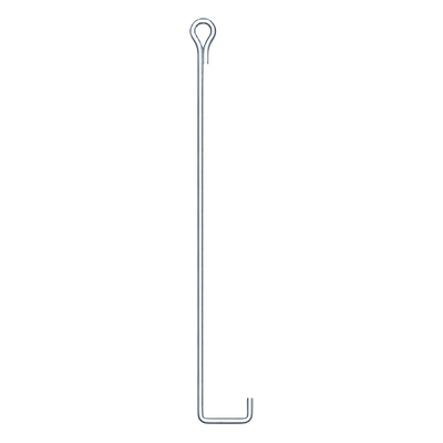 SAZ-0L - Ancla de Suelo / Ø 3/4" x 160 cm (5.25 ft) / Ojo de Llave / Galvanizado en Caliente / ASTM-36 / GMAW 5 mm
